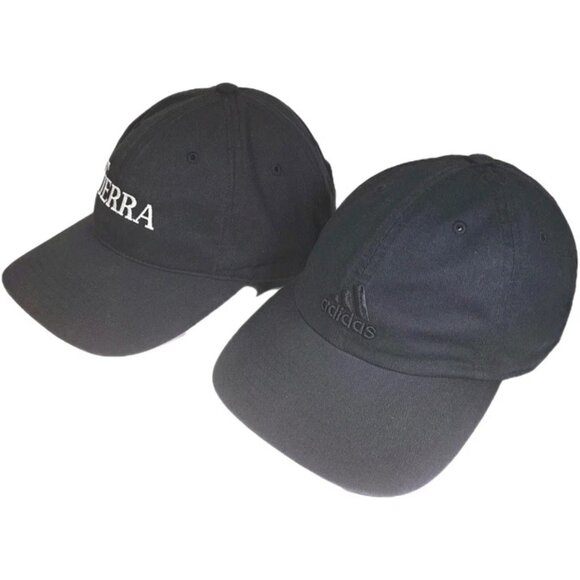 Adidas Hat Bundle Lot Of 2 Embroidered LogoTrefoil Strapback/Adjustable CapBlack - Picture 2 of 12